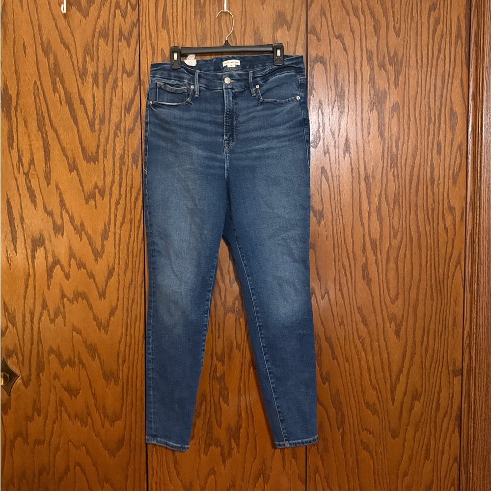Good American Good Legs Skinny Jeans Womens Size 16 Medium Wash Stretch